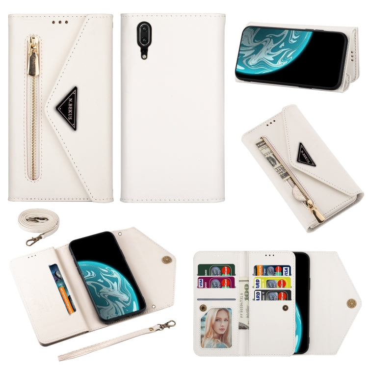 Skin Feel Zipper Horizontal Flip Leather Case with Holder & Card Slots & Photo Frame & Lanyard & Long Rope, For Huawei Mate 10 Lite, For Huawei Mate 10 Pro, For Huawei Mate 20, For Huawei P20, For Huawei P20 Pro, For Huawei P30, For Huawei P30 Lite����...