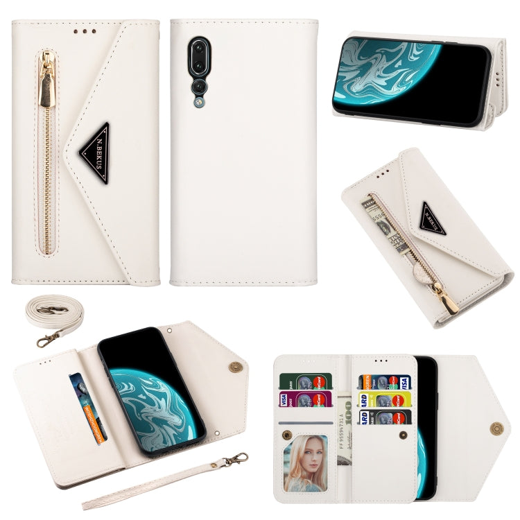 Skin Feel Zipper Horizontal Flip Leather Case with Holder & Card Slots & Photo Frame & Lanyard & Long Rope, For Huawei Mate 10 Lite, For Huawei Mate 10 Pro, For Huawei Mate 20, For Huawei P20, For Huawei P20 Pro, For Huawei P30, For Huawei P30 Lite����...