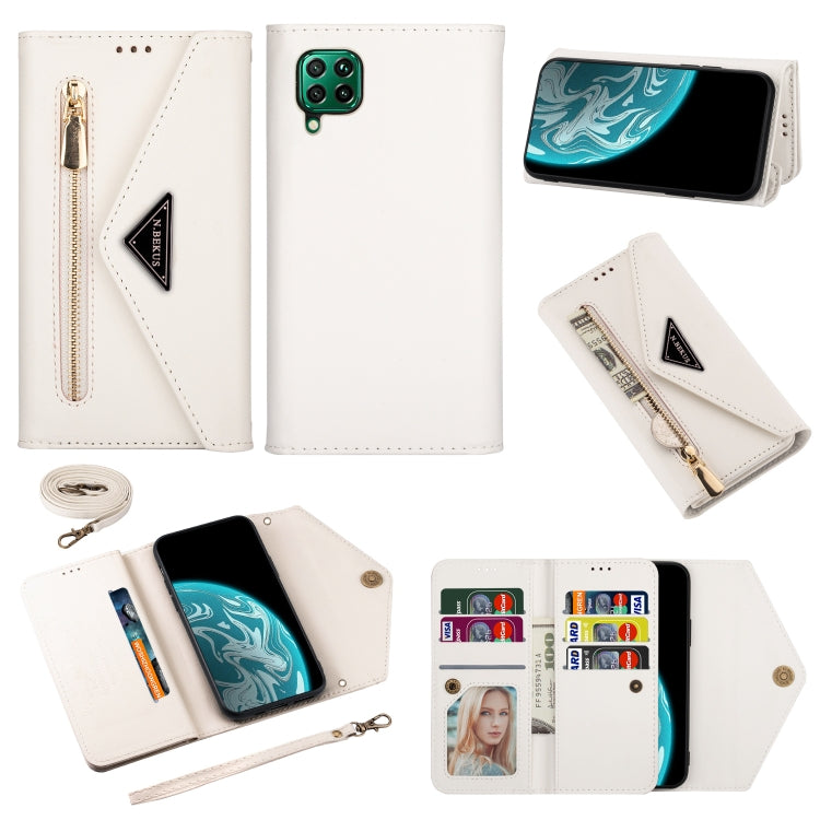 Skin Feel Zipper Horizontal Flip Leather Case with Holder & Card Slots & Photo Frame & Lanyard & Long Rope, For Huawei Mate 10 Lite, For Huawei Mate 10 Pro, For Huawei Mate 20, For Huawei P20, For Huawei P20 Pro, For Huawei P30, For Huawei P30 Lite����...