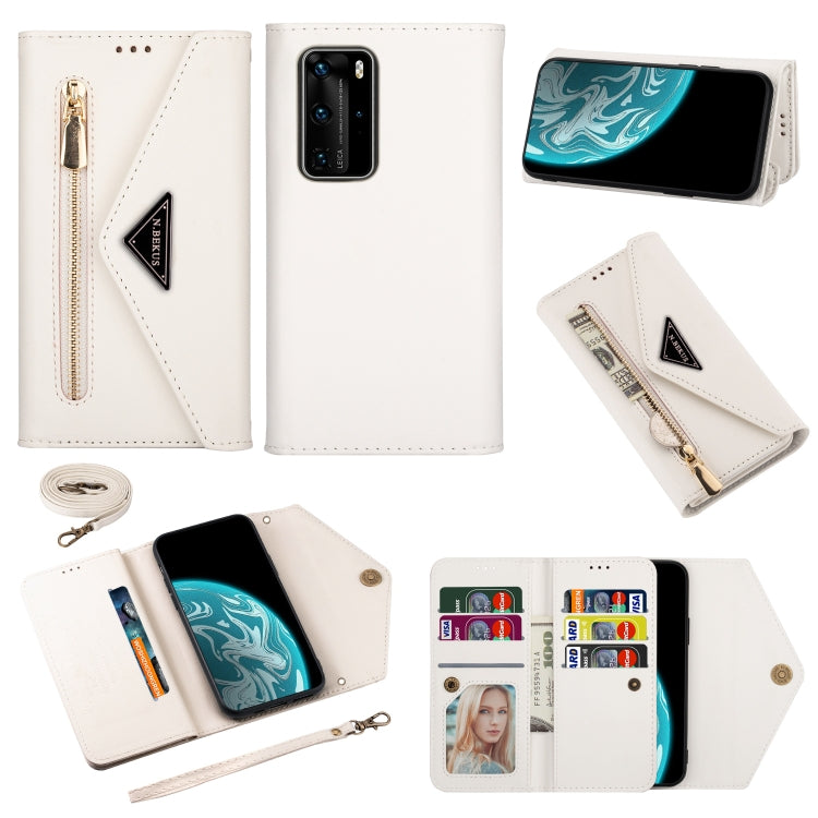 Skin Feel Zipper Horizontal Flip Leather Case with Holder & Card Slots & Photo Frame & Lanyard & Long Rope, For Huawei Mate 10 Lite, For Huawei Mate 10 Pro, For Huawei Mate 20, For Huawei P20, For Huawei P20 Pro, For Huawei P30, For Huawei P30 Lite����...