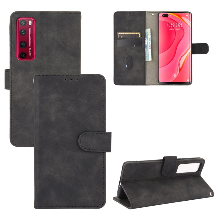 Solid Color Skin Feel Magnetic Buckle Horizontal Flip Calf Texture PU Leather Case with Holder & Card Slots & Wallet, For Huawei Honor 9X Lite, For Huawei Honor 9X Pro / Y9s, For Huawei Honor X10 5G, For Huawei Honor View30 / View30 Pro����������������...