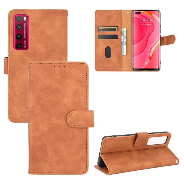 Solid Color Skin Feel Magnetic Buckle Horizontal Flip Calf Texture PU Leather Case with Holder & Card Slots & Wallet, For Huawei Honor 9X Lite, For Huawei Honor 9X Pro / Y9s, For Huawei Honor X10 5G, For Huawei Honor View30 / View30 Pro����������������...