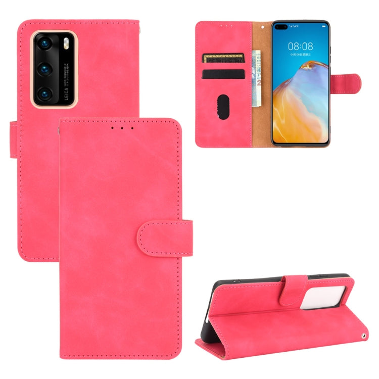 Solid Color Skin Feel Magnetic Buckle Horizontal Flip Calf Texture PU Leather Case with Holder & Card Slots & Wallet, For Huawei P40, For Huawei Honor 30, For Huawei Y6 (2019) / Honor Y6s, For Huawei Honor 30 Pro, For Huawei Y6p������������������������...