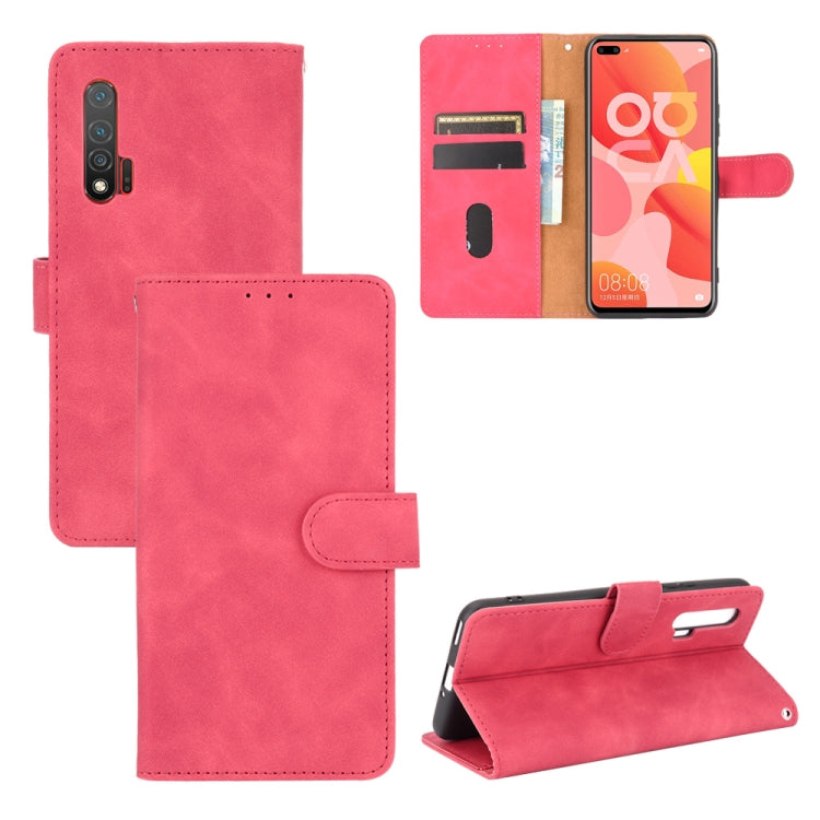 Solid Color Skin Feel Magnetic Buckle Horizontal Flip Calf Texture PU Leather Case with Holder & Card Slots & Wallet, For Huawei P40, For Huawei Honor 30, For Huawei Y6 (2019) / Honor Y6s, For Huawei Honor 30 Pro, For Huawei Y6p������������������������...