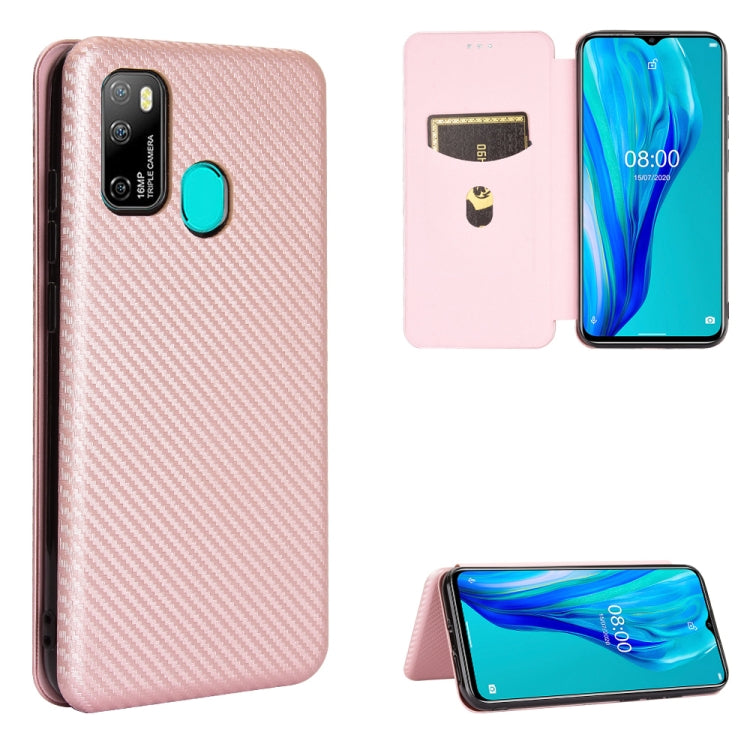 Carbon Fiber Texture Magnetic Horizontal Flip TPU + PC + PU Leather Case with Card Slot & Lanyard