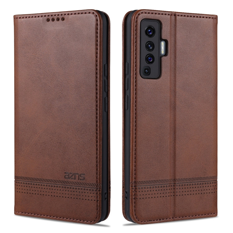 AZNS Magnetic Calf Texture Horizontal Flip Leather Case with Card Slots & Holder & Wallet, For vivo X30 / X30 Pro, For vivo X50 / X50 Pro, For vivo Y50, For vivo Z6