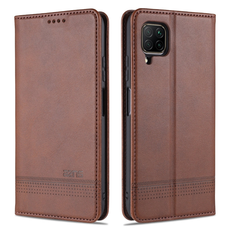 AZNS Magnetic Calf Texture Horizontal Flip Leather Case with Card Slots & Holder & Wallet, For Huawei P40 Lite / nova 6 SE, For Huawei Honor V30