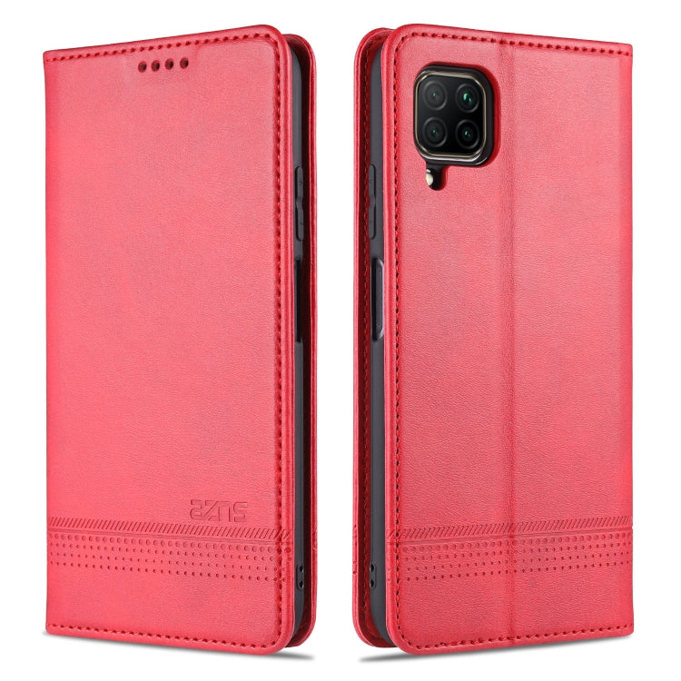 AZNS Magnetic Calf Texture Horizontal Flip Leather Case with Card Slots & Holder & Wallet, For Huawei P40 Lite / nova 6 SE, For Huawei Honor V30