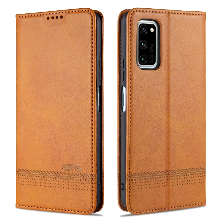 AZNS Magnetic Calf Texture Horizontal Flip Leather Case with Card Slots & Holder & Wallet, For Huawei P40 Lite / nova 6 SE, For Huawei Honor V30
