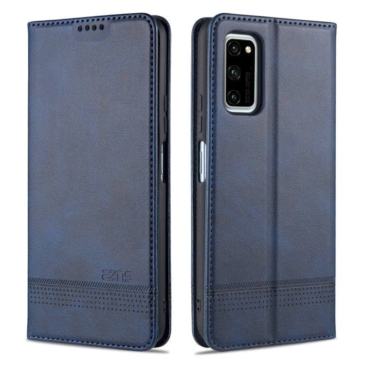 AZNS Magnetic Calf Texture Horizontal Flip Leather Case with Card Slots & Holder & Wallet, For Huawei P40 Lite / nova 6 SE, For Huawei Honor V30