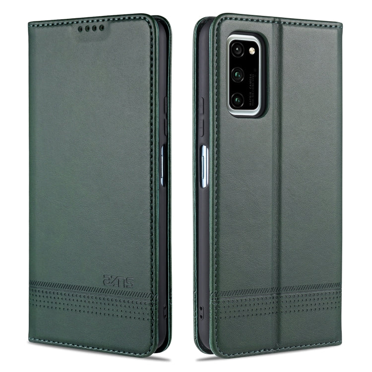 AZNS Magnetic Calf Texture Horizontal Flip Leather Case with Card Slots & Holder & Wallet, For Huawei P40 Lite / nova 6 SE, For Huawei Honor V30