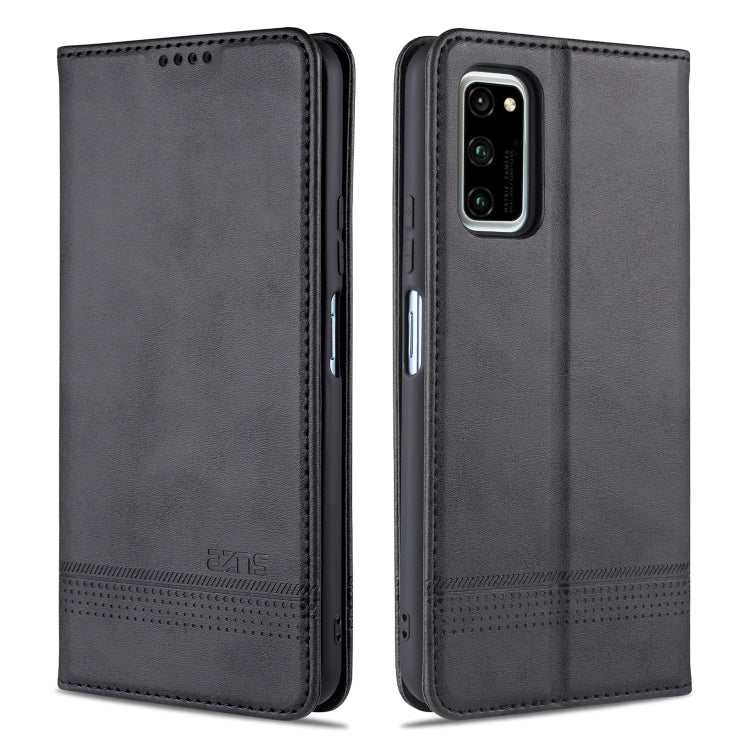 AZNS Magnetic Calf Texture Horizontal Flip Leather Case with Card Slots & Holder & Wallet, For Huawei P40 Lite / nova 6 SE, For Huawei Honor V30
