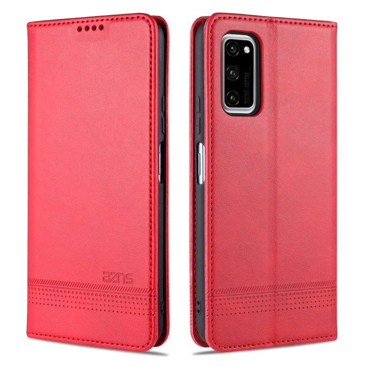 AZNS Magnetic Calf Texture Horizontal Flip Leather Case with Card Slots & Holder & Wallet, For Huawei P40 Lite / nova 6 SE, For Huawei Honor V30