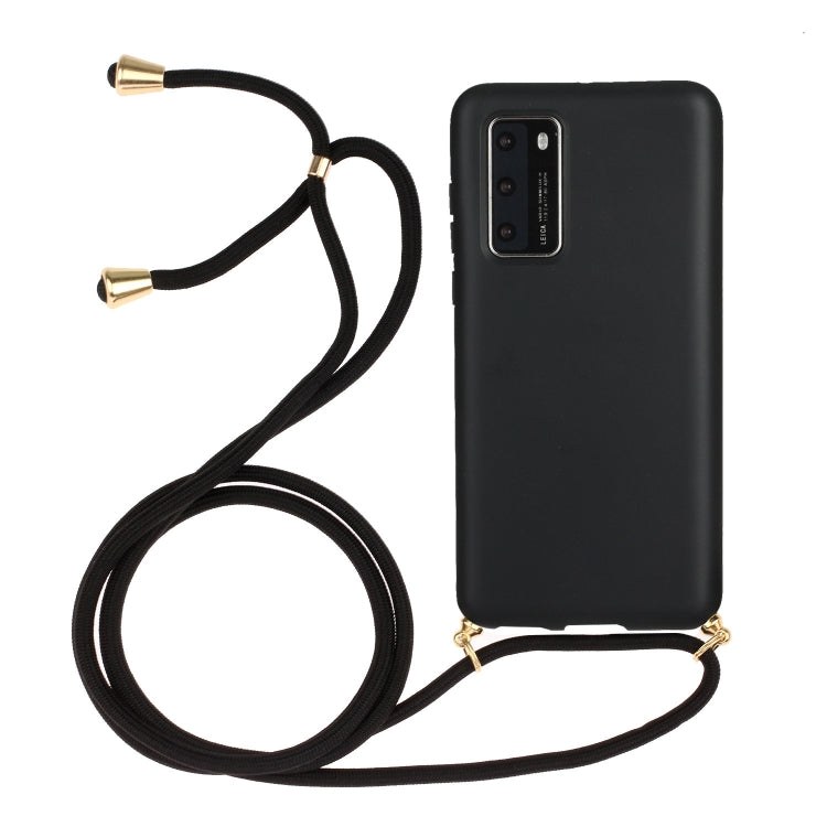 Wheat Straw Material + TPU Protective Case with Lanyard, For Huawei P40, For Huawei P40 Lite, For Huawei P40 Pro, For Samsung Galaxy Note20, For Samsung Galaxy Note20 Ultra