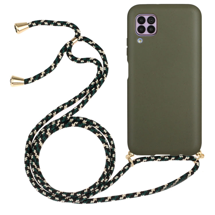 Wheat Straw Material + TPU Protective Case with Lanyard, For Huawei P40, For Huawei P40 Lite, For Huawei P40 Pro, For Samsung Galaxy Note20, For Samsung Galaxy Note20 Ultra