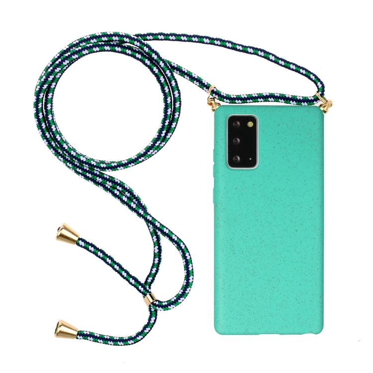 Wheat Straw Material + TPU Protective Case with Lanyard, For Huawei P40, For Huawei P40 Lite, For Huawei P40 Pro, For Samsung Galaxy Note20, For Samsung Galaxy Note20 Ultra