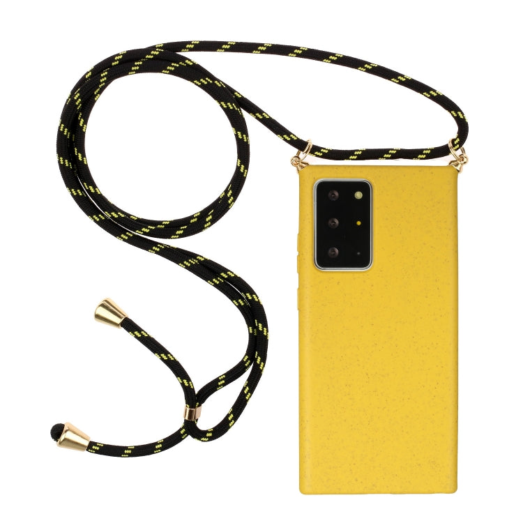 Wheat Straw Material + TPU Protective Case with Lanyard, For Huawei P40, For Huawei P40 Lite, For Huawei P40 Pro, For Samsung Galaxy Note20, For Samsung Galaxy Note20 Ultra