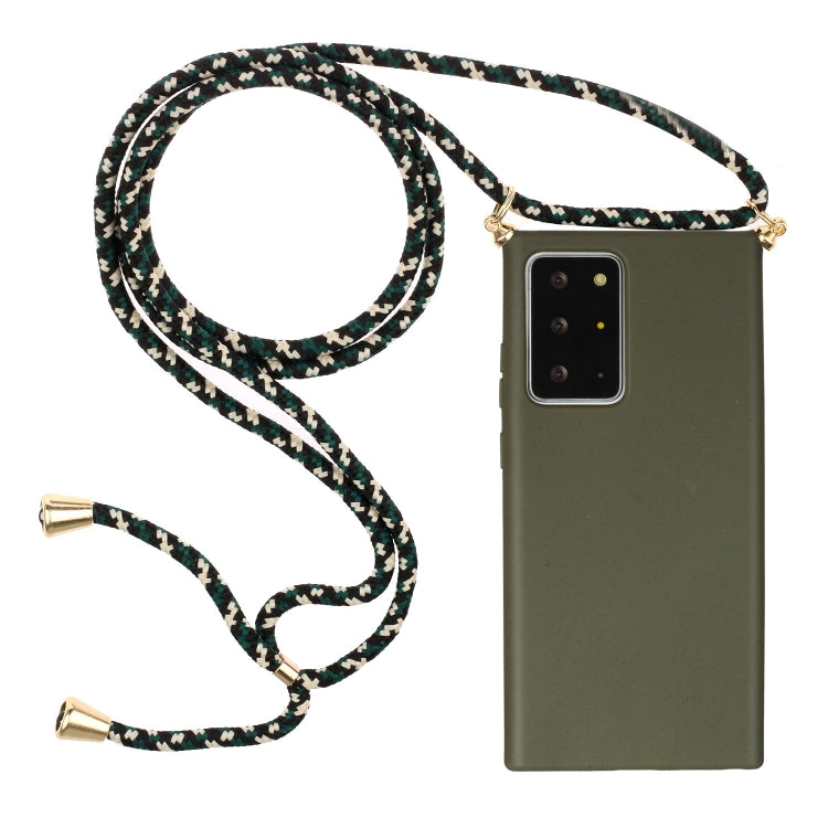 Wheat Straw Material + TPU Protective Case with Lanyard, For Huawei P40, For Huawei P40 Lite, For Huawei P40 Pro, For Samsung Galaxy Note20, For Samsung Galaxy Note20 Ultra