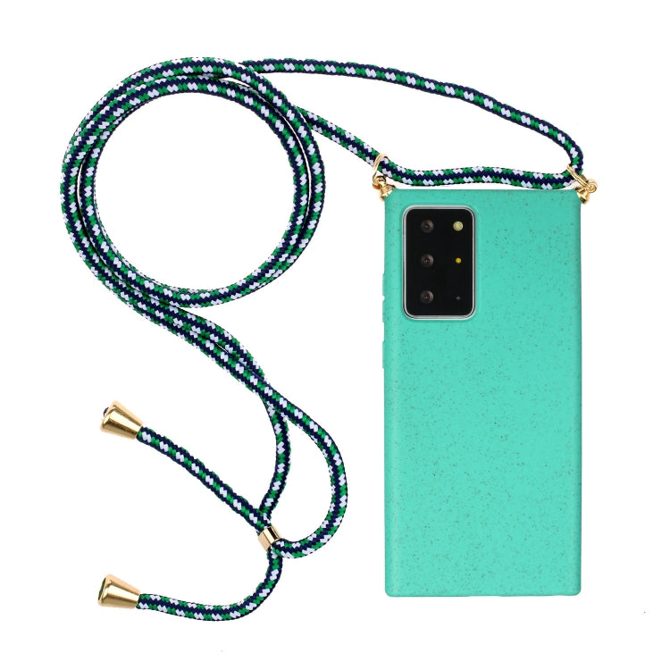 Wheat Straw Material + TPU Protective Case with Lanyard, For Huawei P40, For Huawei P40 Lite, For Huawei P40 Pro, For Samsung Galaxy Note20, For Samsung Galaxy Note20 Ultra