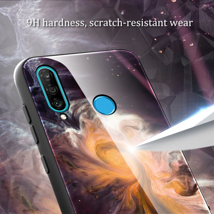 Marble Pattern Glass Protective Case, For Huawei P30 lite / nova 4e, For Huawei P30 Pro, For Huawei Y9 Prime (2019) / P Smart Z