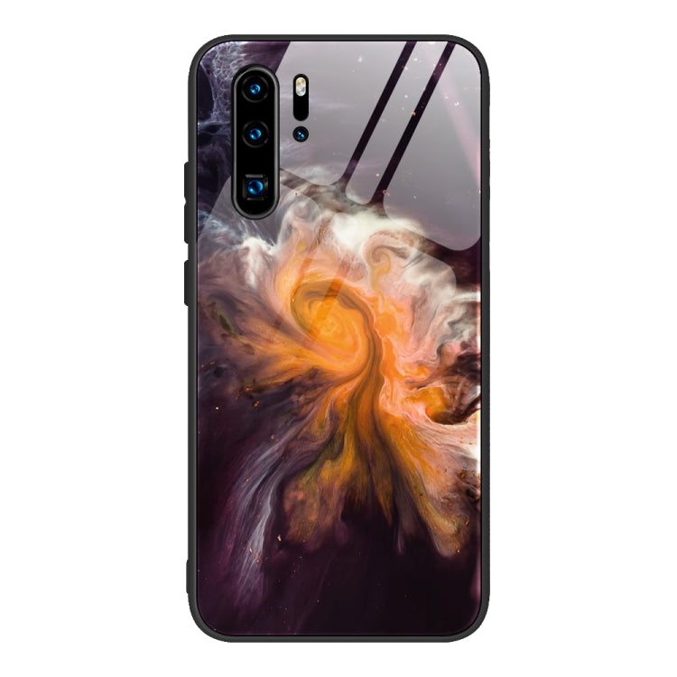 Marble Pattern Glass Protective Case, For Huawei P30 lite / nova 4e, For Huawei P30 Pro, For Huawei Y9 Prime (2019) / P Smart Z