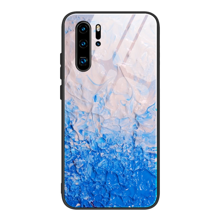 Marble Pattern Glass Protective Case, For Huawei P30 lite / nova 4e, For Huawei P30 Pro, For Huawei Y9 Prime (2019) / P Smart Z