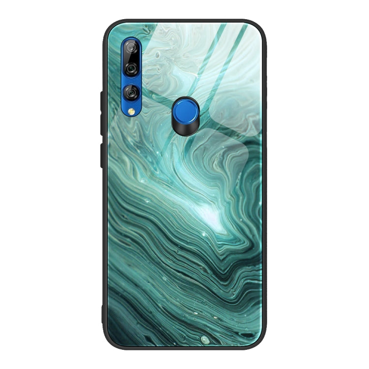 Marble Pattern Glass Protective Case, For Huawei P30 lite / nova 4e, For Huawei P30 Pro, For Huawei Y9 Prime (2019) / P Smart Z
