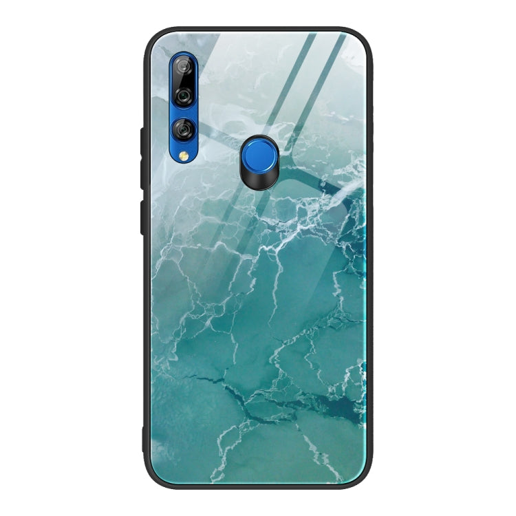 Marble Pattern Glass Protective Case, For Huawei P30 lite / nova 4e, For Huawei P30 Pro, For Huawei Y9 Prime (2019) / P Smart Z