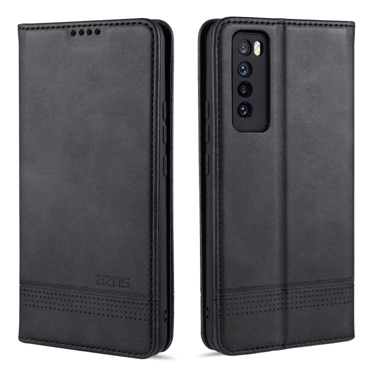 AZNS Magnetic Calf Texture Horizontal Flip Leather Case with Card Slots & Holder & Wallet, For Huawei Nova 7 SE, For Huawei Nova 7, For Huawei Enjoy 20, For Huawei Maimang 9, For Huawei Honor X10, For OPPO A9 (2020), For OPPO A31 / A8������������������...