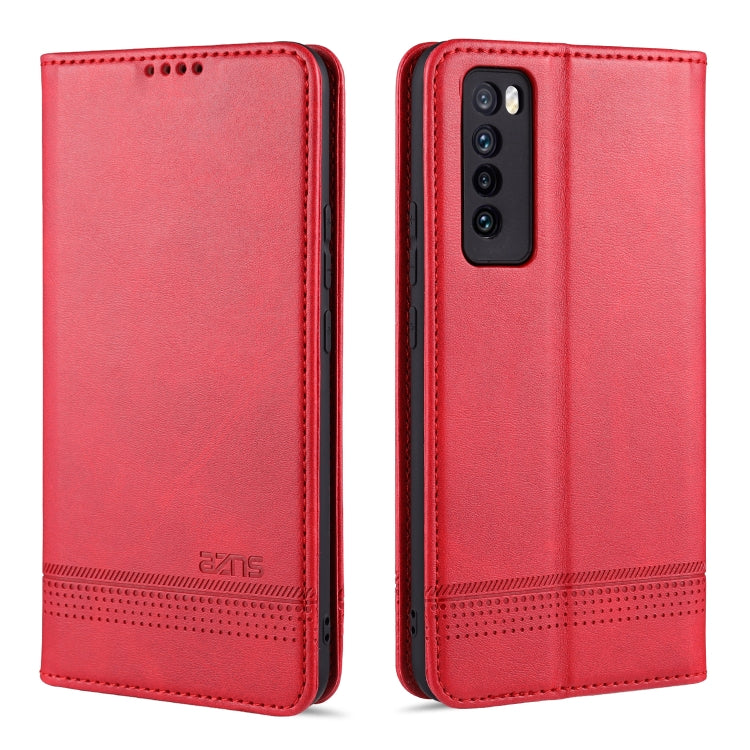 AZNS Magnetic Calf Texture Horizontal Flip Leather Case with Card Slots & Holder & Wallet, For Huawei Nova 7 SE, For Huawei Nova 7, For Huawei Enjoy 20, For Huawei Maimang 9, For Huawei Honor X10, For OPPO A9 (2020), For OPPO A31 / A8������������������...