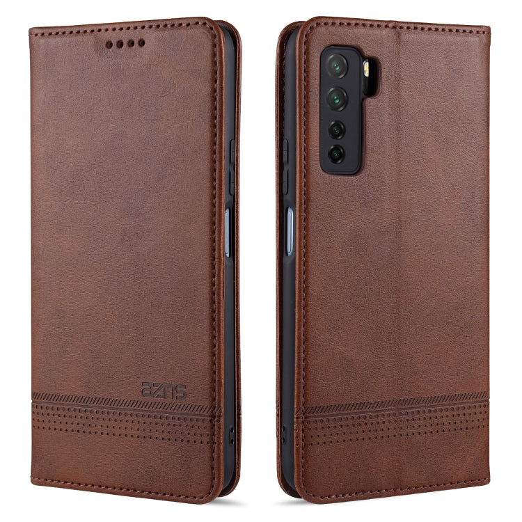 AZNS Magnetic Calf Texture Horizontal Flip Leather Case with Card Slots & Holder & Wallet, For Huawei Nova 7 SE, For Huawei Nova 7, For Huawei Enjoy 20, For Huawei Maimang 9, For Huawei Honor X10, For OPPO A9 (2020), For OPPO A31 / A8������������������...