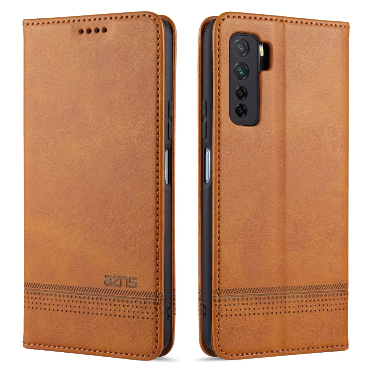 AZNS Magnetic Calf Texture Horizontal Flip Leather Case with Card Slots & Holder & Wallet, For Huawei Nova 7 SE, For Huawei Nova 7, For Huawei Enjoy 20, For Huawei Maimang 9, For Huawei Honor X10, For OPPO A9 (2020), For OPPO A31 / A8������������������...