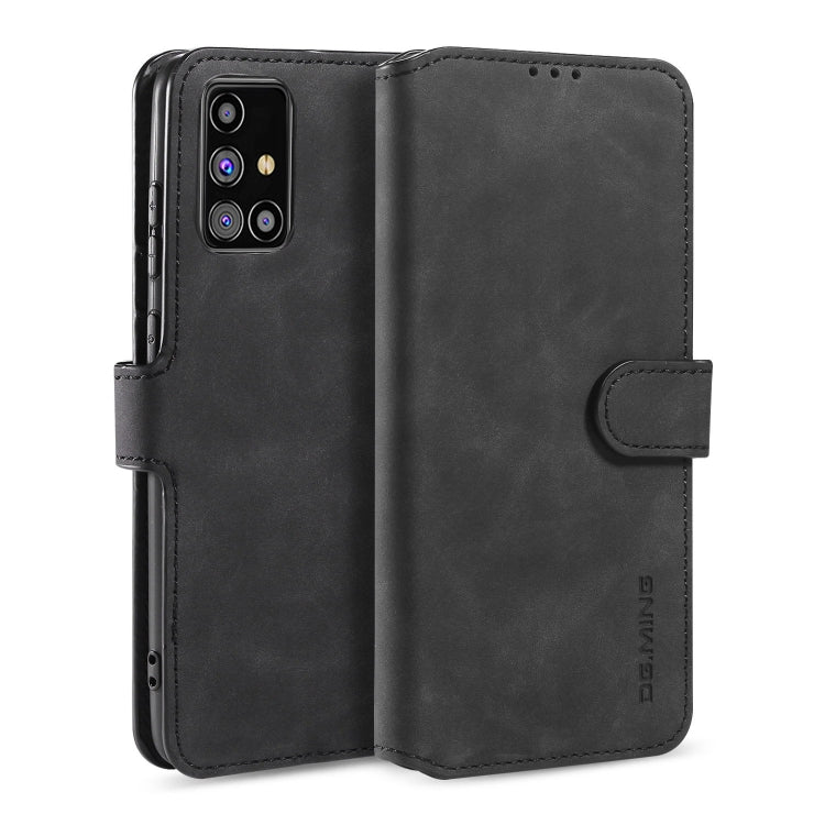 DG.MING Retro Oil Side Horizontal Flip Case with Holder & Card Slots & Wallet, For Samsung Galaxy M31s, For Samsung Galaxy S20 FE