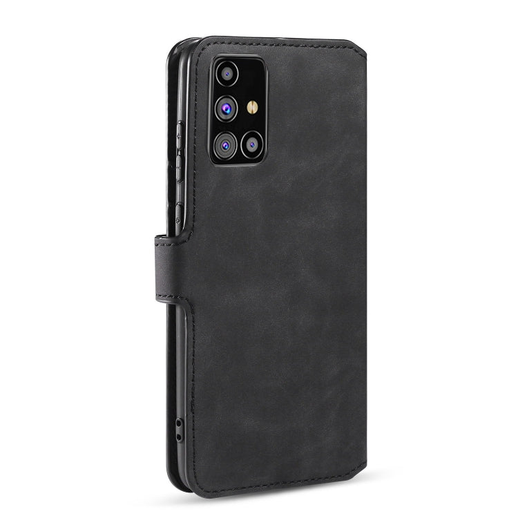 DG.MING Retro Oil Side Horizontal Flip Case with Holder & Card Slots & Wallet, For Samsung Galaxy M31s, For Samsung Galaxy S20 FE