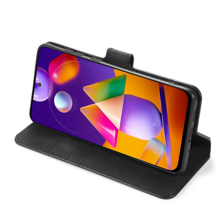 DG.MING Retro Oil Side Horizontal Flip Case with Holder & Card Slots & Wallet, For Samsung Galaxy M31s, For Samsung Galaxy S20 FE