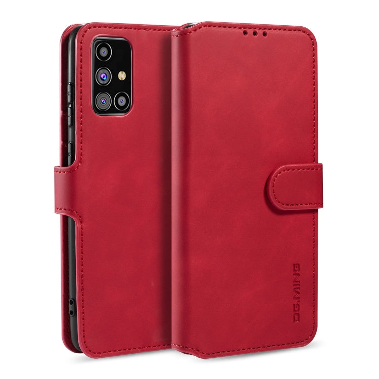 DG.MING Retro Oil Side Horizontal Flip Case with Holder & Card Slots & Wallet, For Samsung Galaxy M31s, For Samsung Galaxy S20 FE