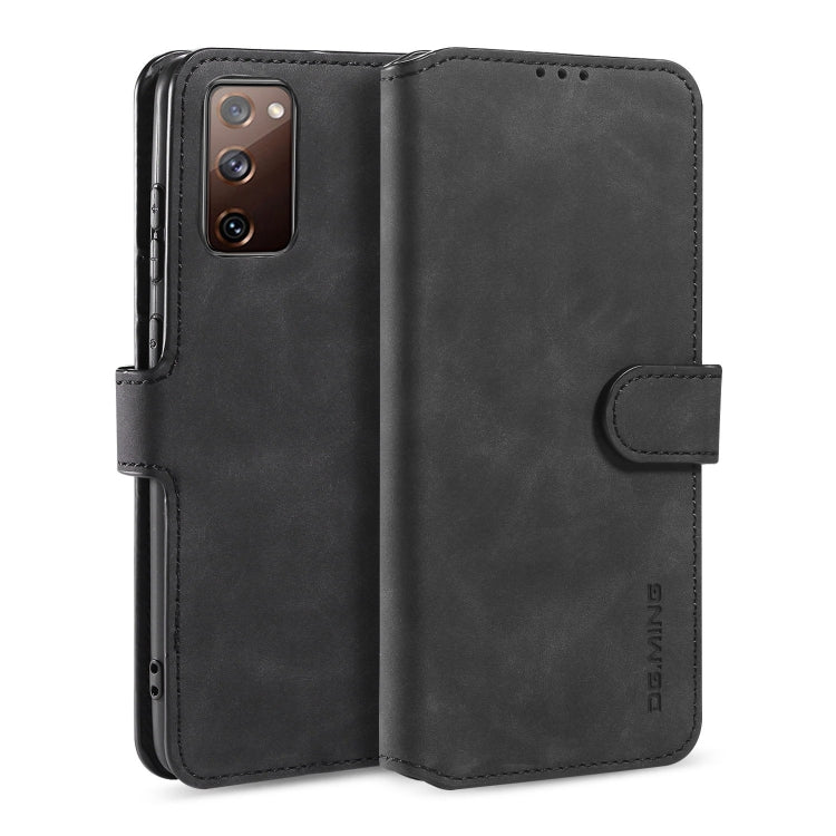 DG.MING Retro Oil Side Horizontal Flip Case with Holder & Card Slots & Wallet, For Samsung Galaxy M31s, For Samsung Galaxy S20 FE