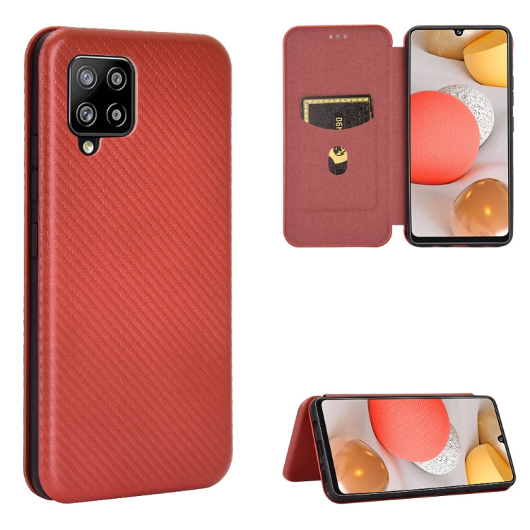 Carbon Fiber Texture Magnetic Horizontal Flip TPU + PC + PU Leather Case with Card Slot, For OPPO Realme V3, For Samsung Galaxy A42 5G, For Vivo Y20 / Y20i (Indian), For Xiaomi Poco X3 NFC, For Xiaomi Redmi K30 Ultra