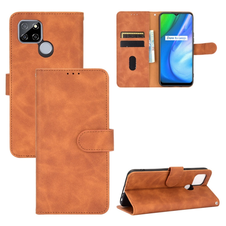 Solid Color Skin Feel Magnetic Buckle Horizontal Flip Calf Texture PU Leather Case with Holder & Card Slots & Wallet, For OPPO Realme V3, For OPPO Realme X7, For Samsung Galaxy A42 5G, For Vivo Y20 / Y20i (Indian), For Xiaomi Poco X3 NFC���������������...