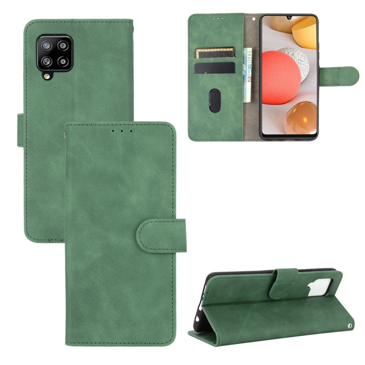 Solid Color Skin Feel Magnetic Buckle Horizontal Flip Calf Texture PU Leather Case with Holder & Card Slots & Wallet, For OPPO Realme V3, For OPPO Realme X7, For Samsung Galaxy A42 5G, For Vivo Y20 / Y20i (Indian), For Xiaomi Poco X3 NFC���������������...