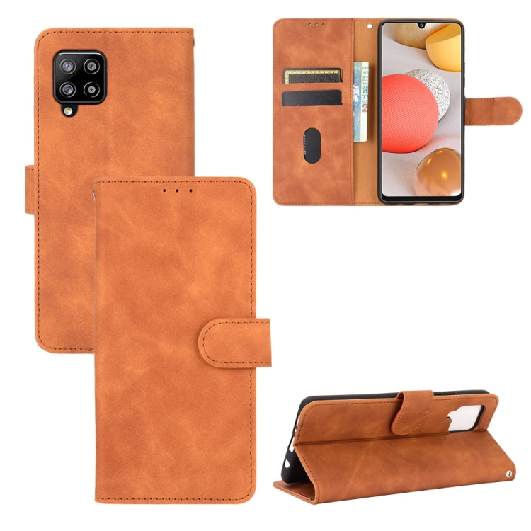 Solid Color Skin Feel Magnetic Buckle Horizontal Flip Calf Texture PU Leather Case with Holder & Card Slots & Wallet, For OPPO Realme V3, For OPPO Realme X7, For Samsung Galaxy A42 5G, For Vivo Y20 / Y20i (Indian), For Xiaomi Poco X3 NFC���������������...