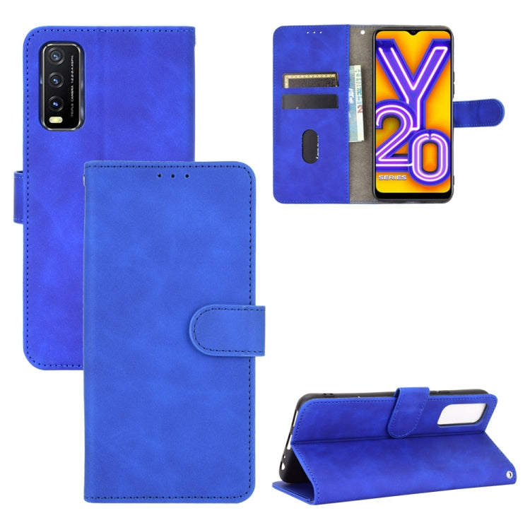 Solid Color Skin Feel Magnetic Buckle Horizontal Flip Calf Texture PU Leather Case with Holder & Card Slots & Wallet, For OPPO Realme V3, For OPPO Realme X7, For Samsung Galaxy A42 5G, For Vivo Y20 / Y20i (Indian), For Xiaomi Poco X3 NFC���������������...