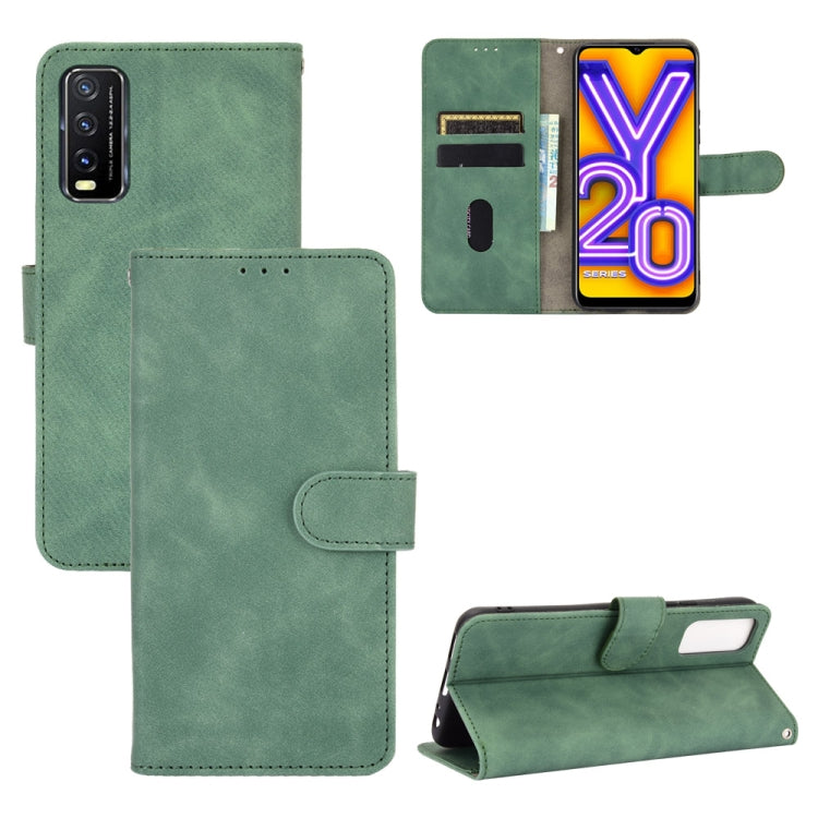 Solid Color Skin Feel Magnetic Buckle Horizontal Flip Calf Texture PU Leather Case with Holder & Card Slots & Wallet, For OPPO Realme V3, For OPPO Realme X7, For Samsung Galaxy A42 5G, For Vivo Y20 / Y20i (Indian), For Xiaomi Poco X3 NFC���������������...
