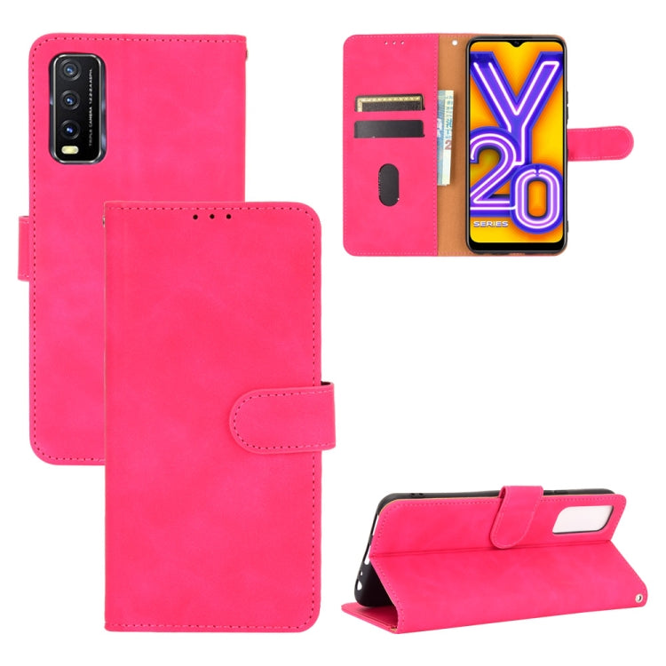 Solid Color Skin Feel Magnetic Buckle Horizontal Flip Calf Texture PU Leather Case with Holder & Card Slots & Wallet, For OPPO Realme V3, For OPPO Realme X7, For Samsung Galaxy A42 5G, For Vivo Y20 / Y20i (Indian), For Xiaomi Poco X3 NFC���������������...