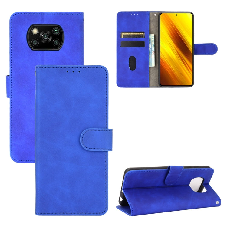 Solid Color Skin Feel Magnetic Buckle Horizontal Flip Calf Texture PU Leather Case with Holder & Card Slots & Wallet, For OPPO Realme V3, For OPPO Realme X7, For Samsung Galaxy A42 5G, For Vivo Y20 / Y20i (Indian), For Xiaomi Poco X3 NFC���������������...