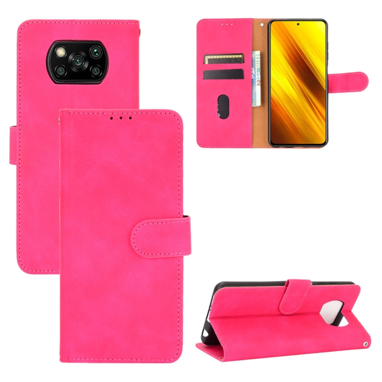 Solid Color Skin Feel Magnetic Buckle Horizontal Flip Calf Texture PU Leather Case with Holder & Card Slots & Wallet, For OPPO Realme V3, For OPPO Realme X7, For Samsung Galaxy A42 5G, For Vivo Y20 / Y20i (Indian), For Xiaomi Poco X3 NFC���������������...