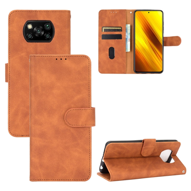 Solid Color Skin Feel Magnetic Buckle Horizontal Flip Calf Texture PU Leather Case with Holder & Card Slots & Wallet, For OPPO Realme V3, For OPPO Realme X7, For Samsung Galaxy A42 5G, For Vivo Y20 / Y20i (Indian), For Xiaomi Poco X3 NFC���������������...