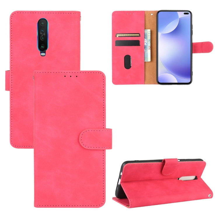 Solid Color Skin Feel Magnetic Buckle Horizontal Flip Calf Texture PU Leather Case with Holder & Card Slots & Wallet, For OPPO Realme V3, For OPPO Realme X7, For Samsung Galaxy A42 5G, For Vivo Y20 / Y20i (Indian), For Xiaomi Poco X3 NFC���������������...