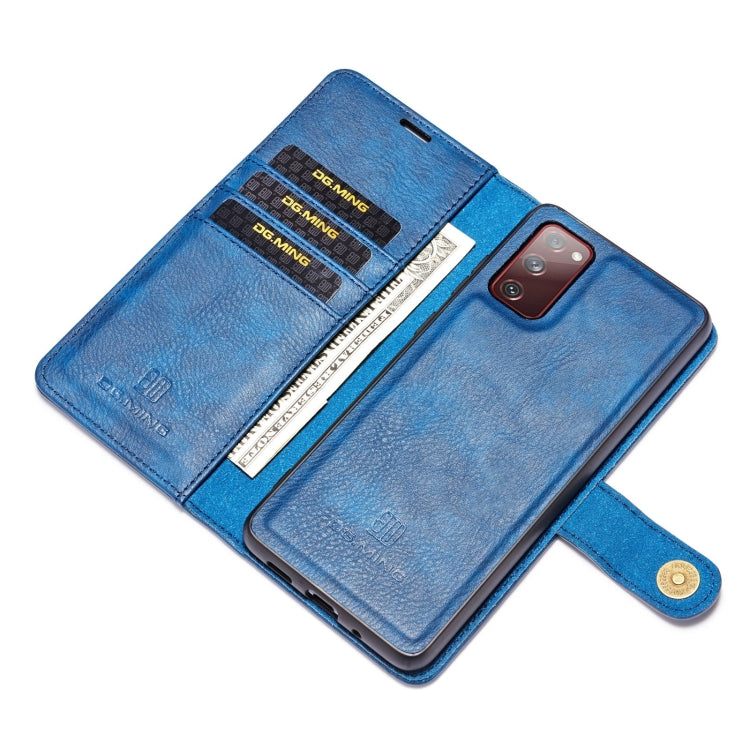DG.MING Crazy Horse Texture Flip Detachable Magnetic Leather Case with Holder & Card Slots & Wallet