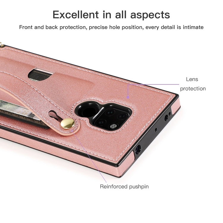 Wrist Strap PU+TPU Shockproof Protective Case with Crossbody Lanyard & Holder & Card Slot, For Huawei Mate 20, For Huawei Mate 20 Lite, For Huawei Mate 20 Pro, For Huawei Mate 30, For Huawei P30, For Huawei P30 Lite, For Huawei P30 Pro, For Huawei P40�...